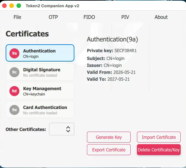 Guide - PIV Login on MacOS